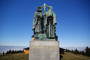 Socha sv. Cyrila a Metoděje na Radhošti