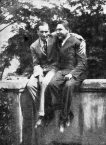 Vítězslav Nezval (vpravo) se zakladatelem surrealismu Philippem Soupaultem